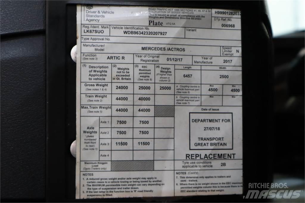 Mercedes-Benz ACTROS 2543 Влекачи
