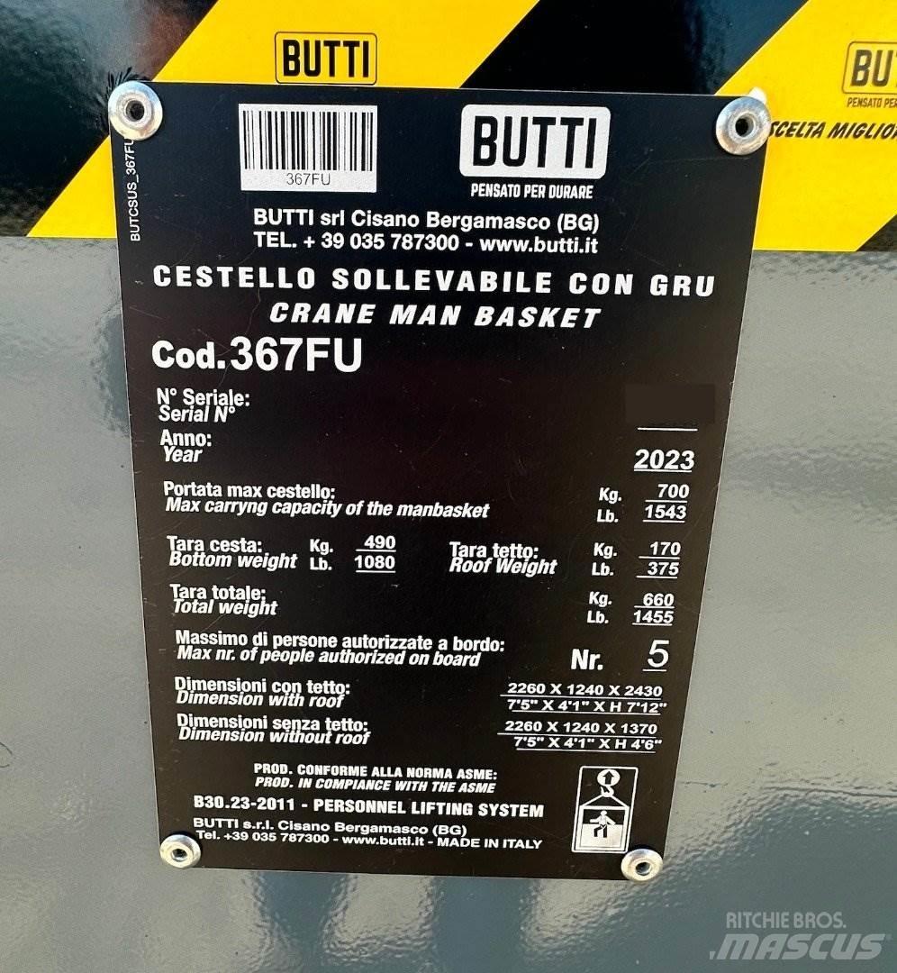 Butti 367FU Части и оборудване за кранове

