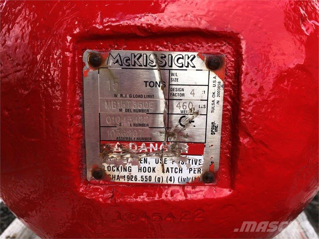  McKissick Части и оборудване за кранове
