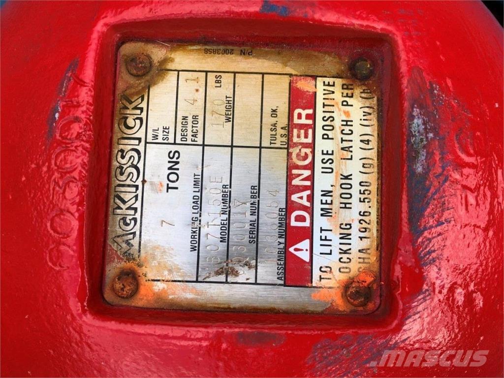  McKissick Части и оборудване за кранове
