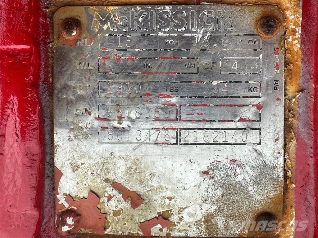  McKissick Части и оборудване за кранове
