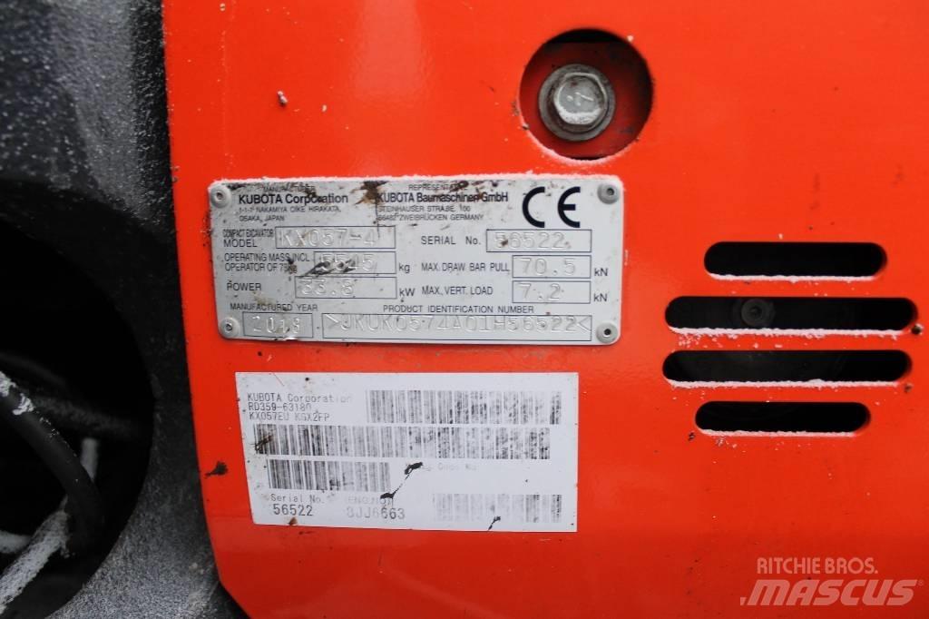 Kubota kx57-4 Мини екскаватори < 7 т
