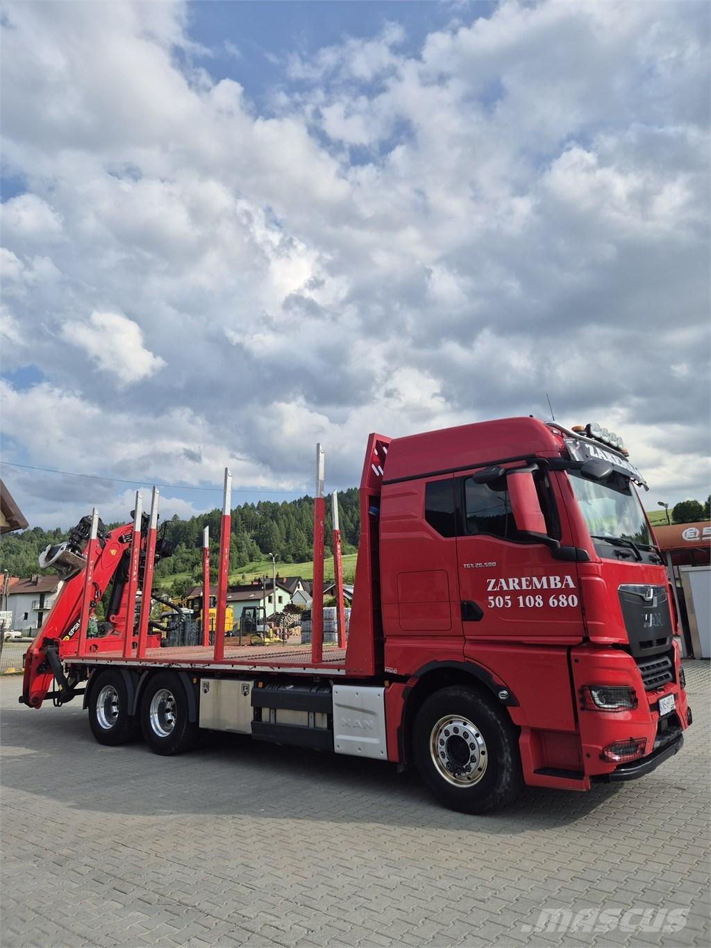 MAN TGX 26.580 За превоз на дървени трупи