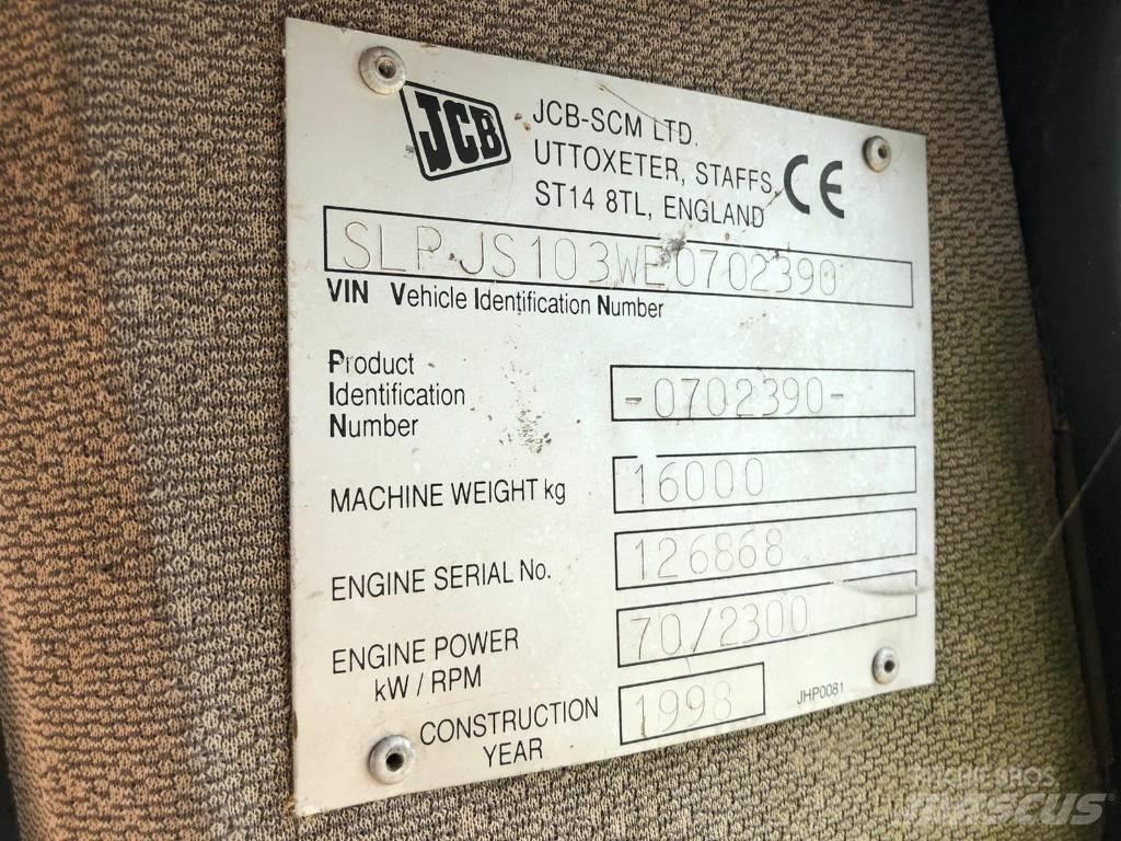 JCB JS 103 FOR PARTS Верижен екскаватор