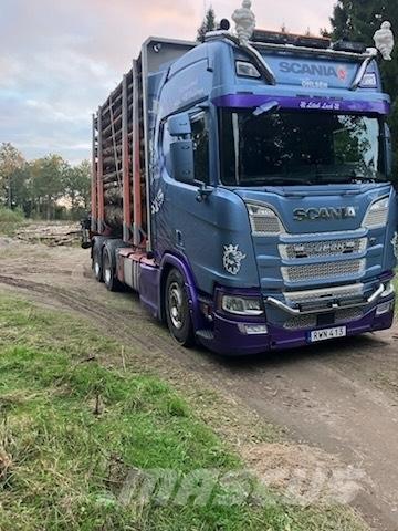Scania R650B6X4NB За превоз на дървени трупи