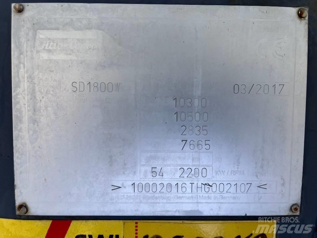 Dynapac SD 1800 W Машини за асфалт