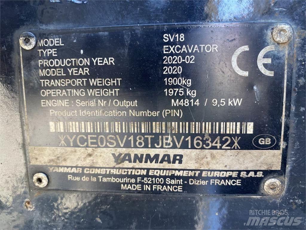 Yanmar SV18 Колесни екскаватори