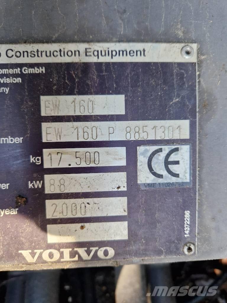 Volvo EW 160 Колесни екскаватори
