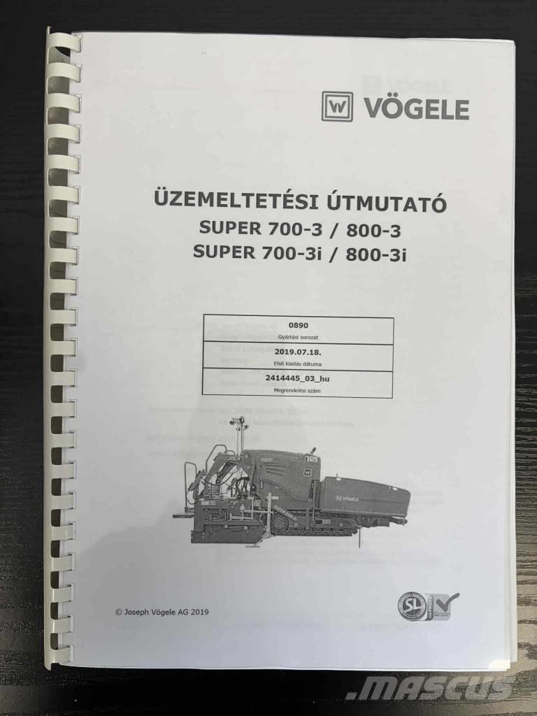 Vögele Super 800-3i Машини за асфалт
