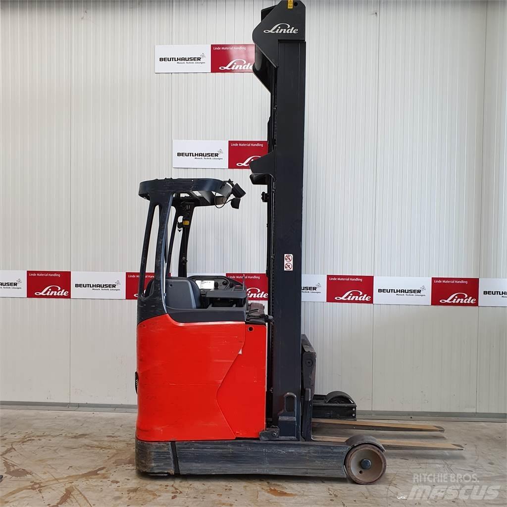 Linde R16 Ретрак/ Високоповдигач с изместване на вилката напред