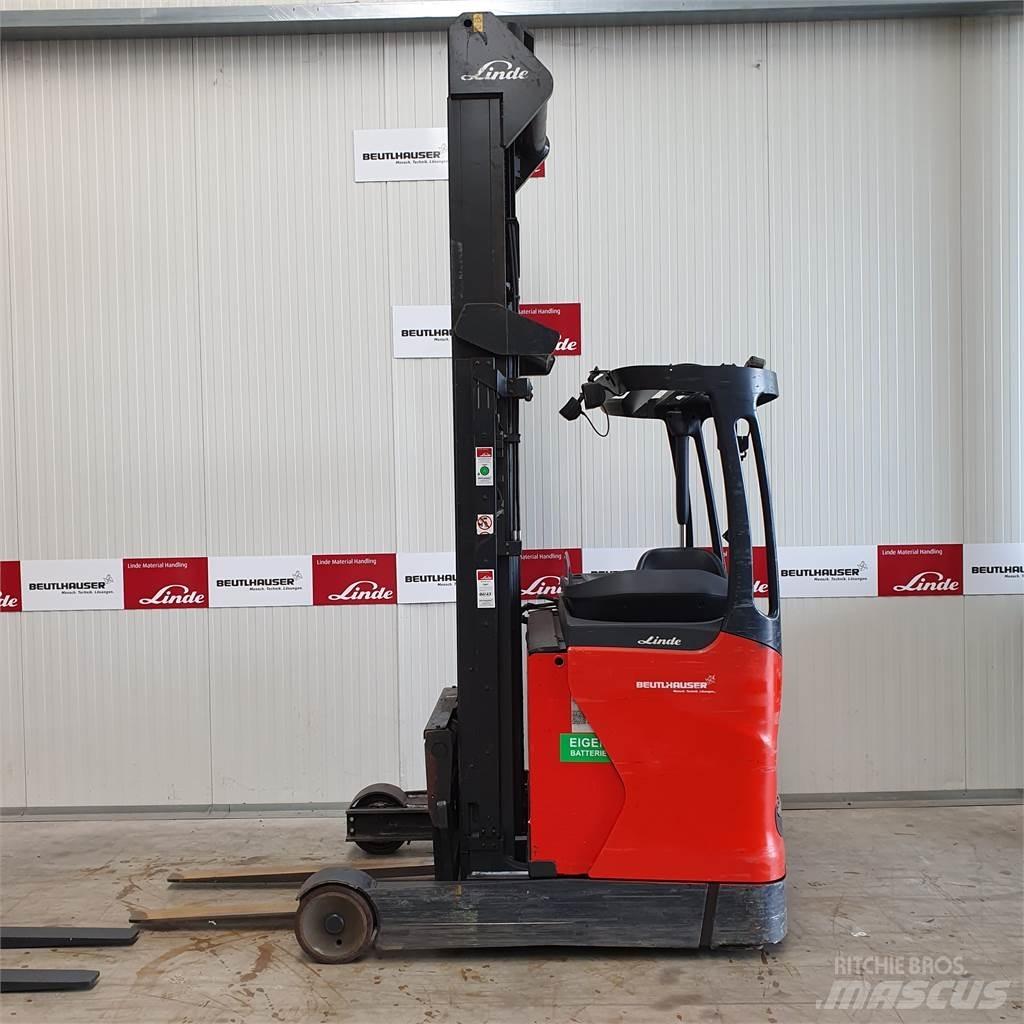 Linde R16 Ретрак/ Високоповдигач с изместване на вилката напред