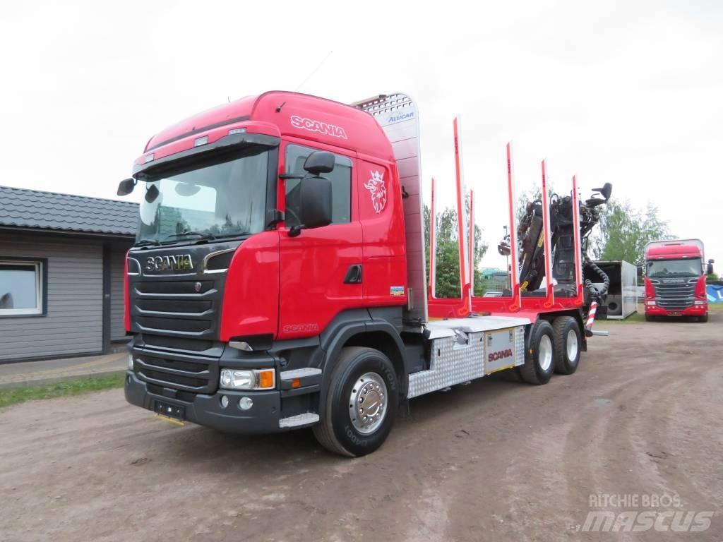 Scania R 450 За превоз на дървени трупи