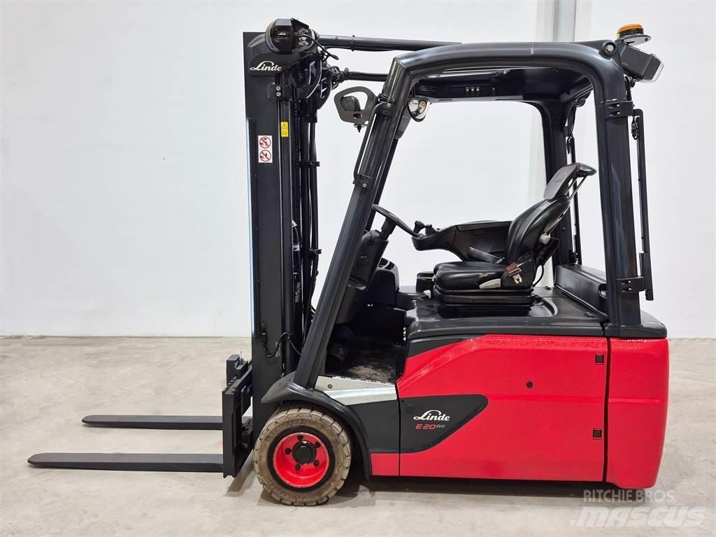 Linde E20L 02 386 Електрически вилични кари-повдигачи