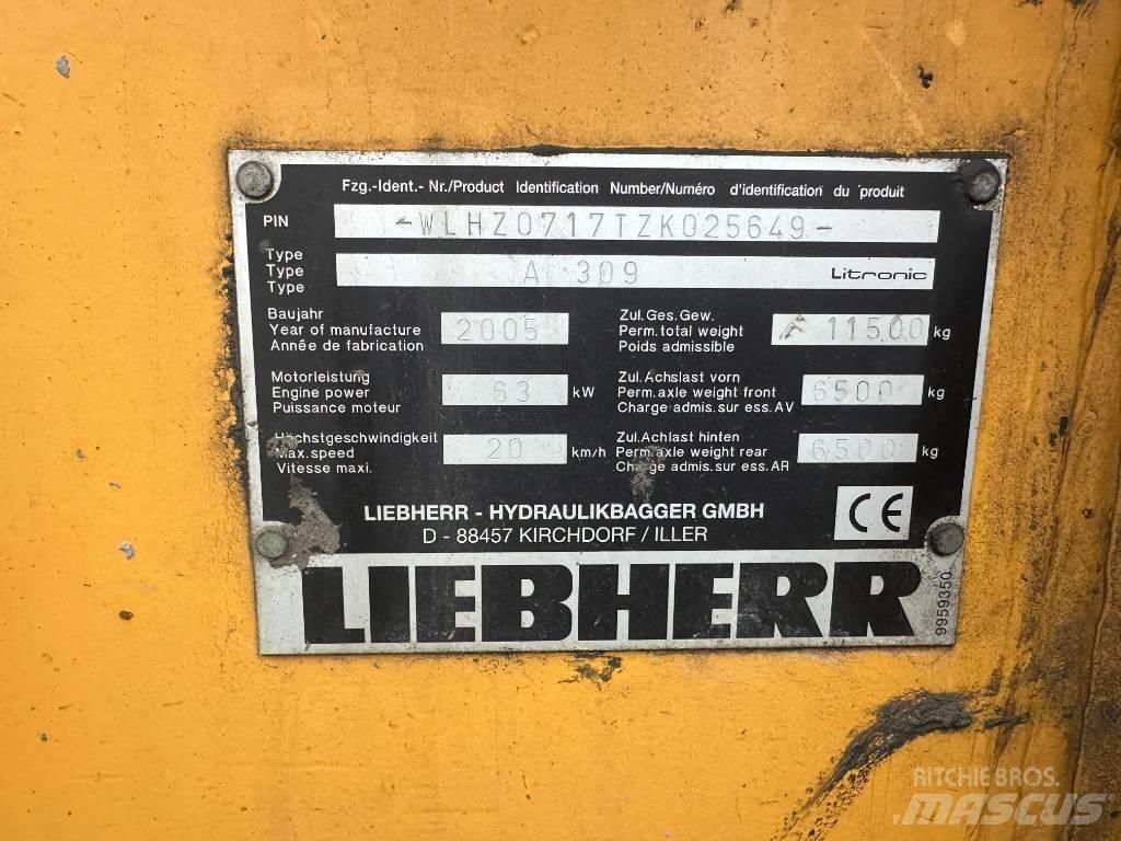 Liebherr A 309 Колесни екскаватори