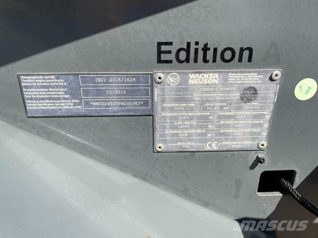 Wacker Neuson DV 90 Странични самосвали