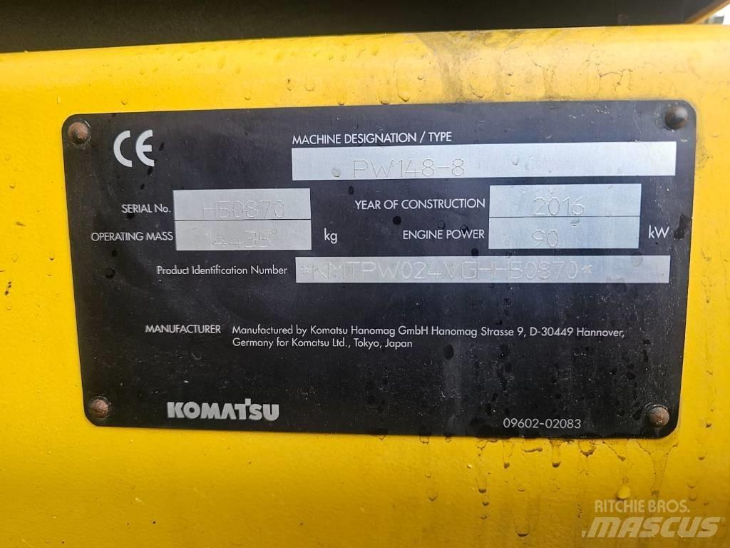 Komatsu PW148-8 Колесни екскаватори