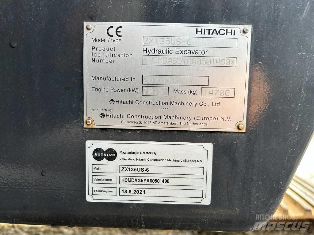 Hitachi ZX 135 US-6 Верижен екскаватор