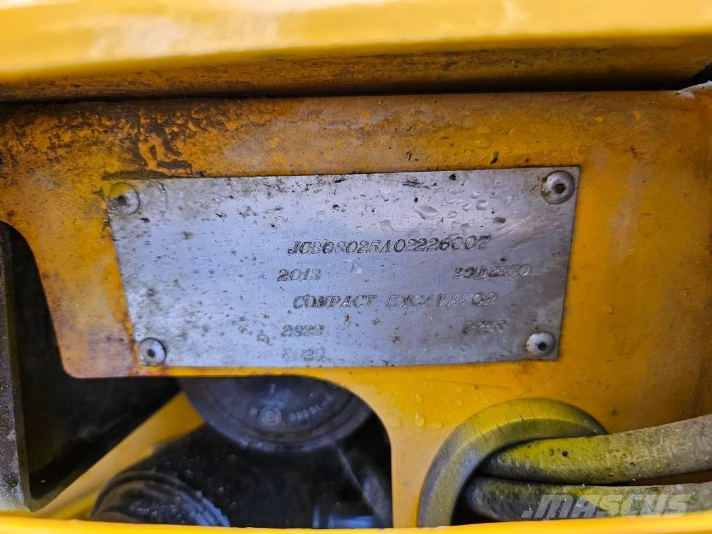 JCB 8025 ZTS Мини екскаватори < 7 т