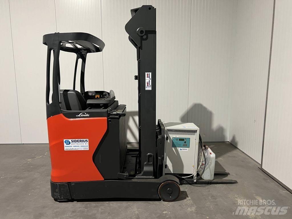Linde R14 Ретрак/ Високоповдигач с изместване на вилката напред
