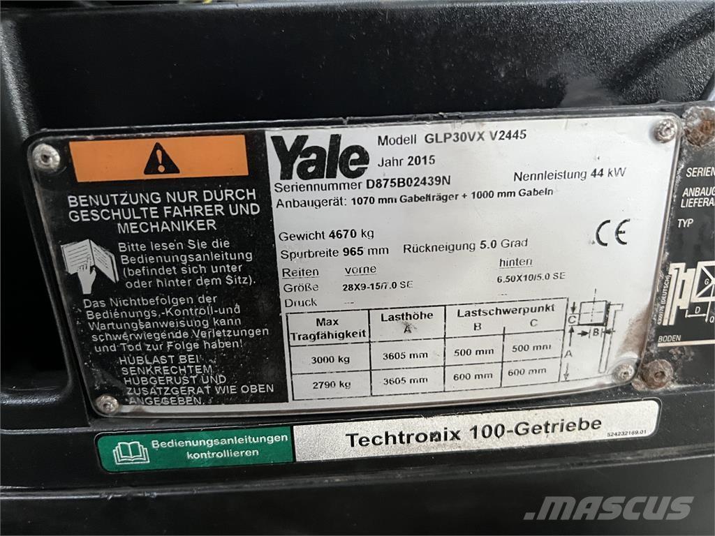 Yale GLP30VXV2445 Камиони с АГУ