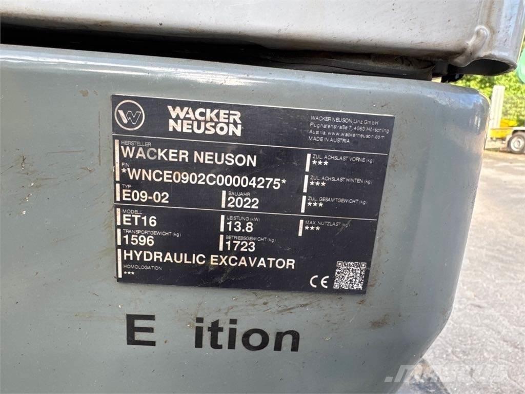 Wacker Neuson ET16 Верижен екскаватор
