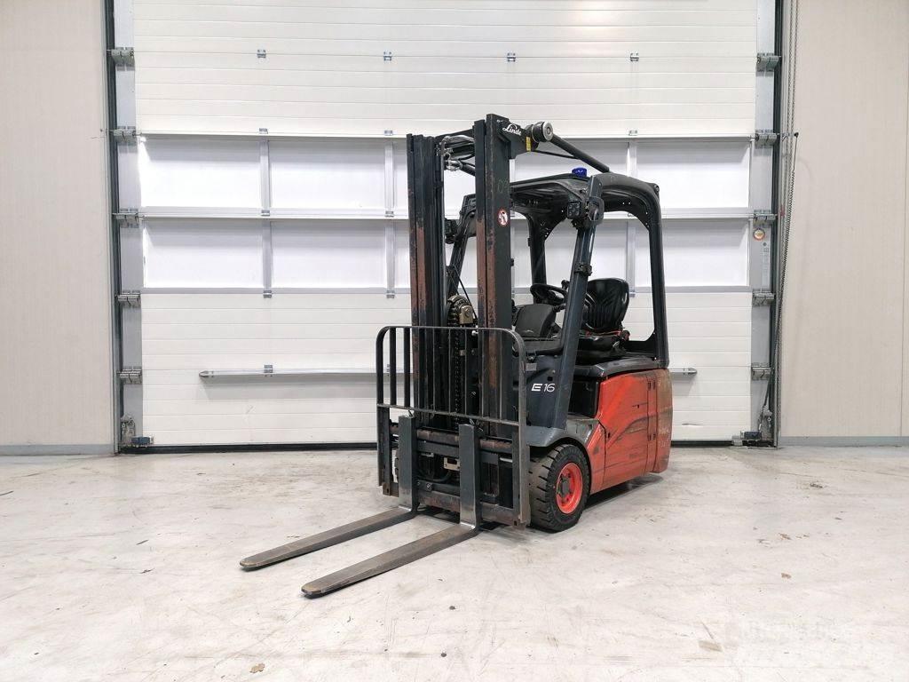 Linde E16C-01 Електрически вилични кари-повдигачи