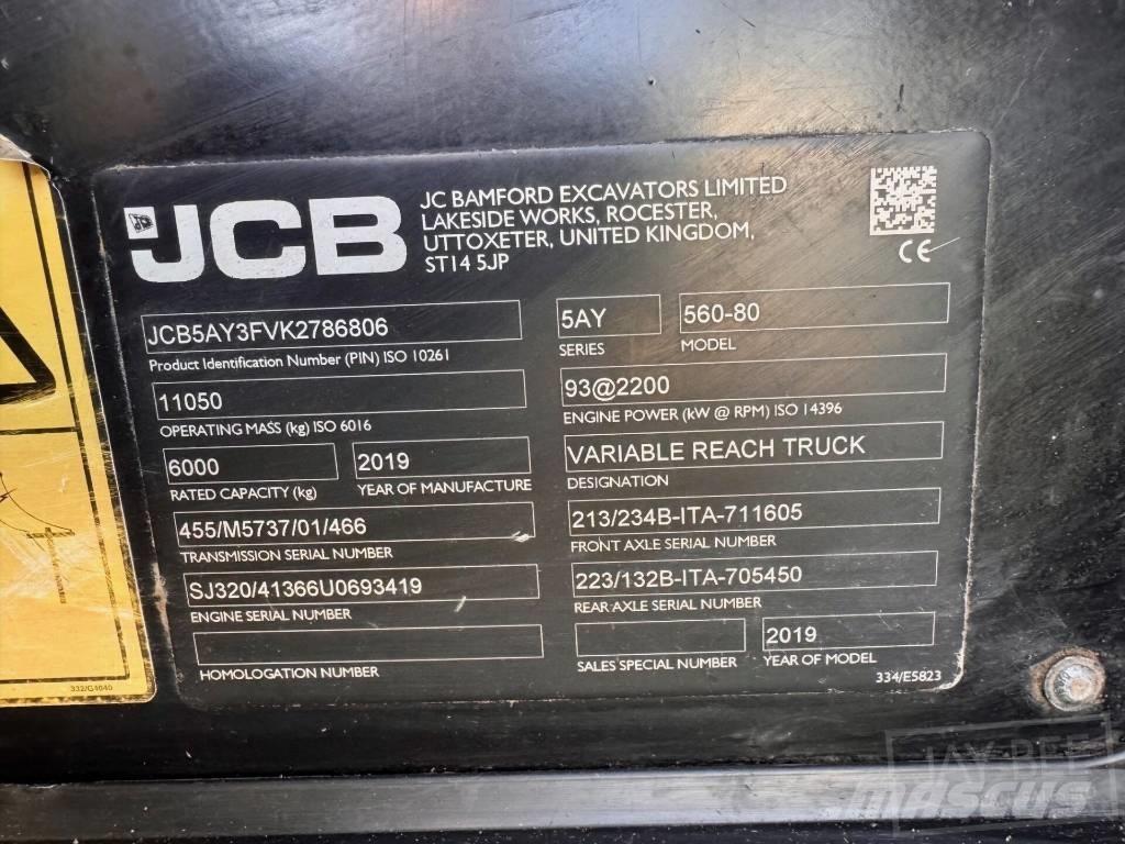 JCB 560-80 Телескопични товарачи