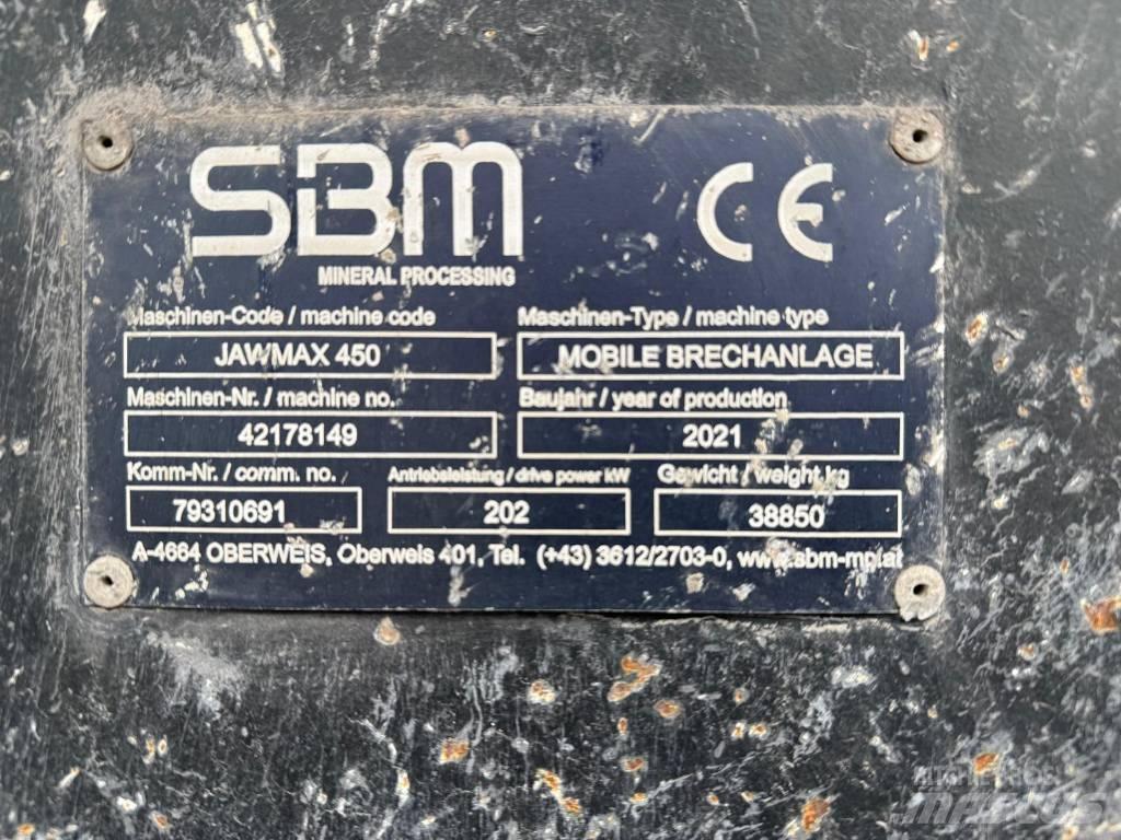 SBM Jawmax 450 Мобилни трошачки
