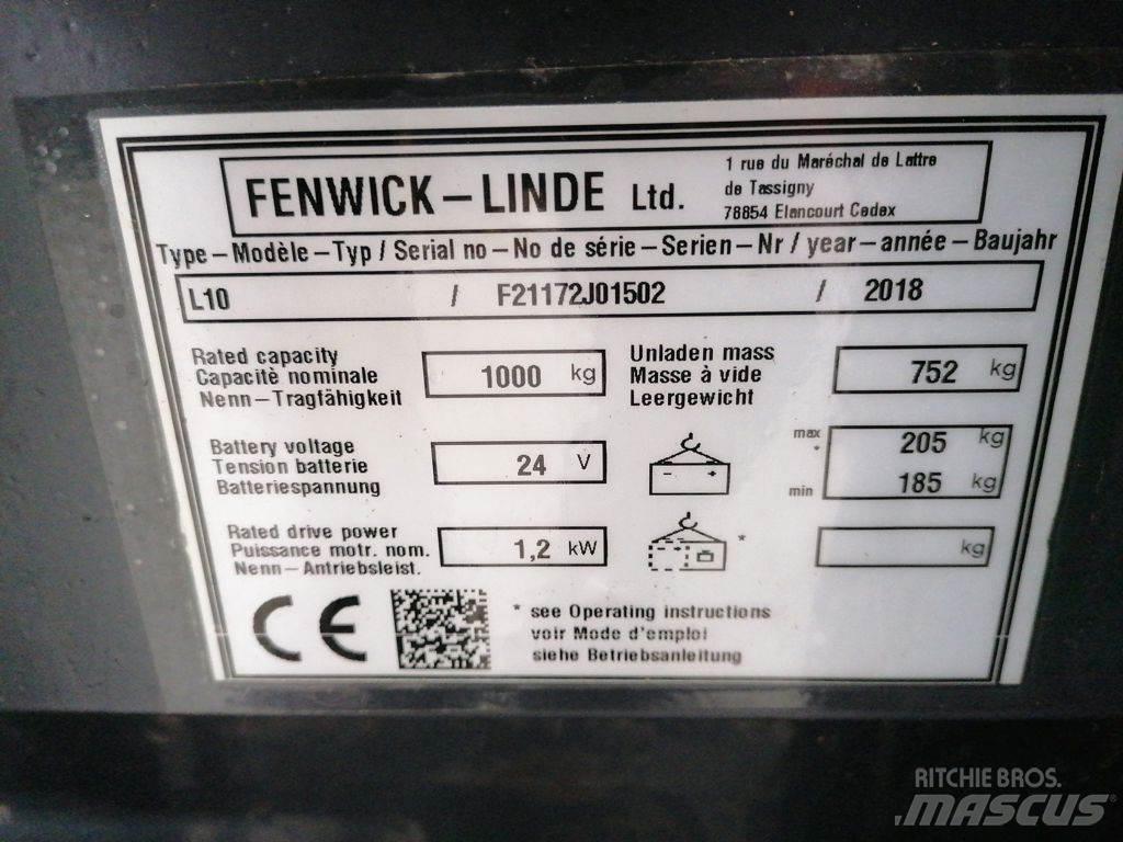 Linde L10 Колички високоповдигачи с теглич