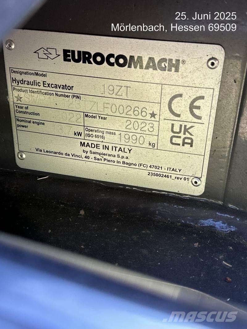 Eurocomach 19ZT Мини екскаватори < 7 т