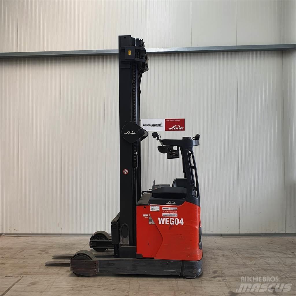 Linde R20HD Ретрак/ Високоповдигач с изместване на вилката напред