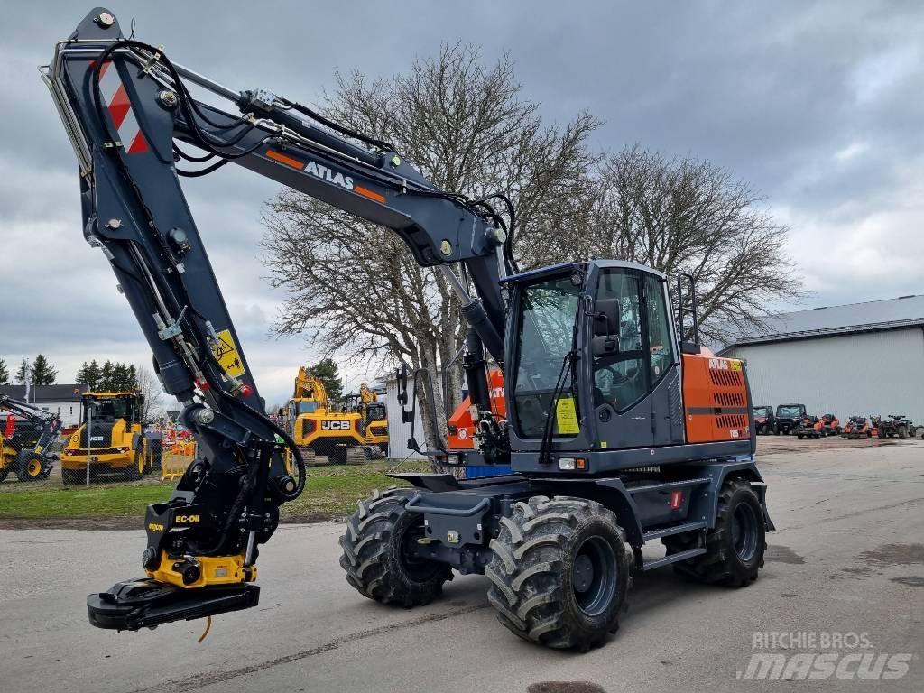 Atlas 185W blue Колесни екскаватори