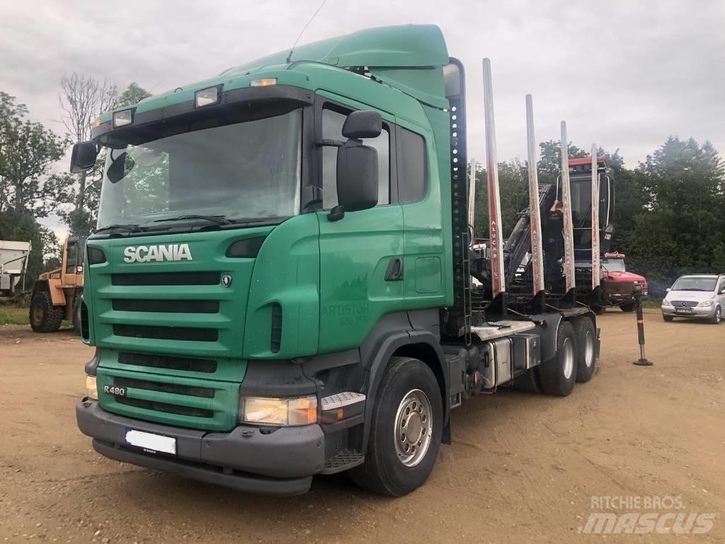 Scania R 480 За превоз на дървени трупи