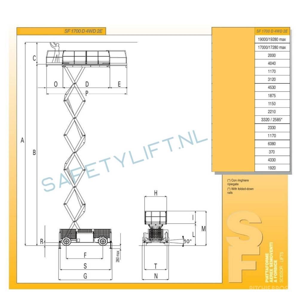 Airo SF 1700 D Ножични работни платформи