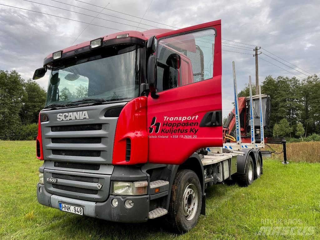 Scania R 500 За превоз на дървени трупи