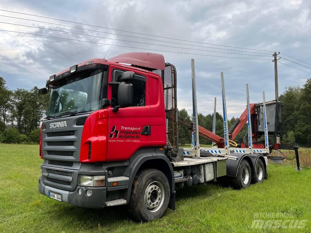 Scania R 500 За превоз на дървени трупи