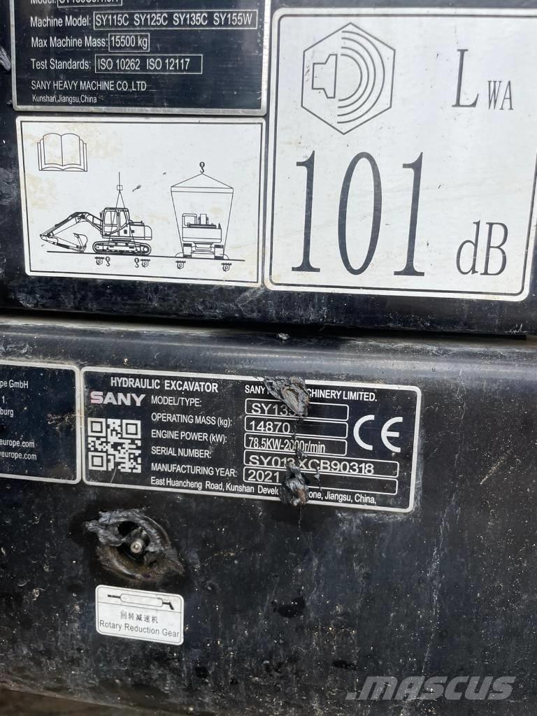 Sany SY 135 C Верижен екскаватор