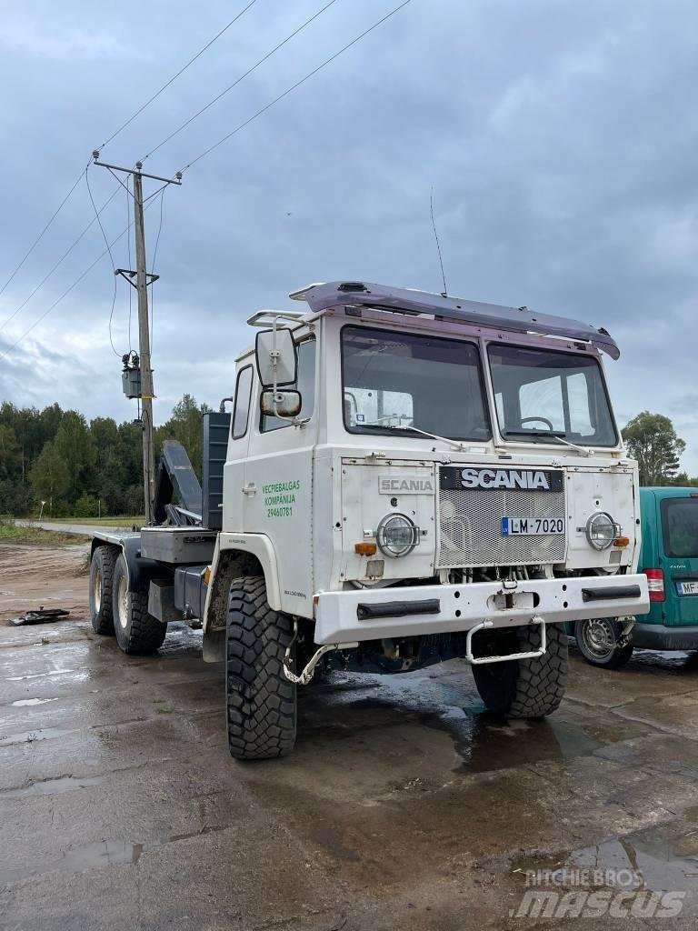 Scania 6X6 Камиони с кран с кука