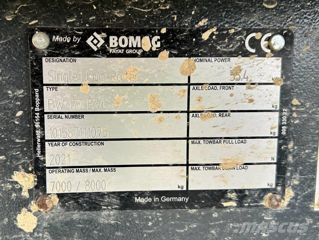 Bomag BW 177 BVC-5 Еднобарабанни ролки
