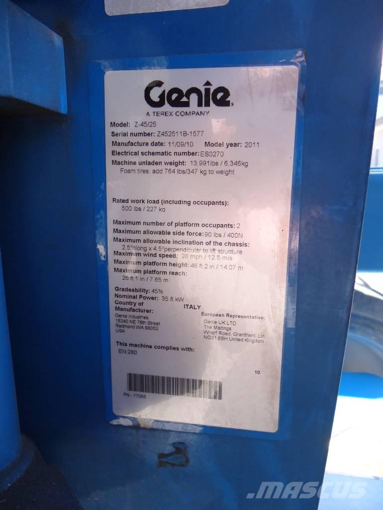 Genie Z 45/25 J RT Съчленени стрелови подемници