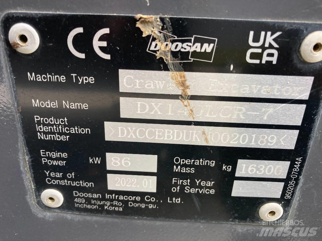 Doosan DX 140 LCR-7 Верижен екскаватор