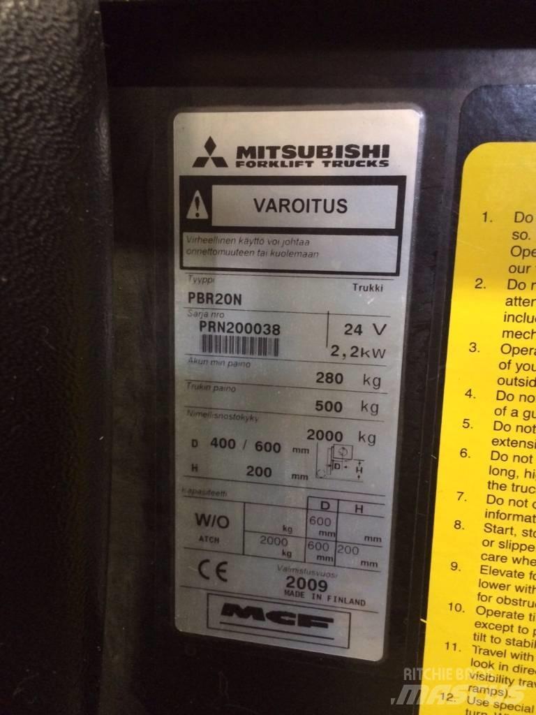 Mitsubishi PBR20N Транспалетни колички с платформи