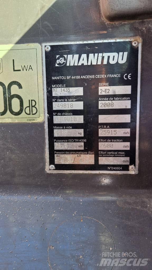 Manitou MT 1435 HSL Телескопични товарачи