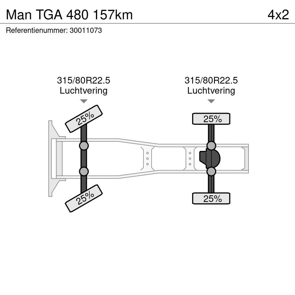 MAN TGA 480 157km Влекачи
