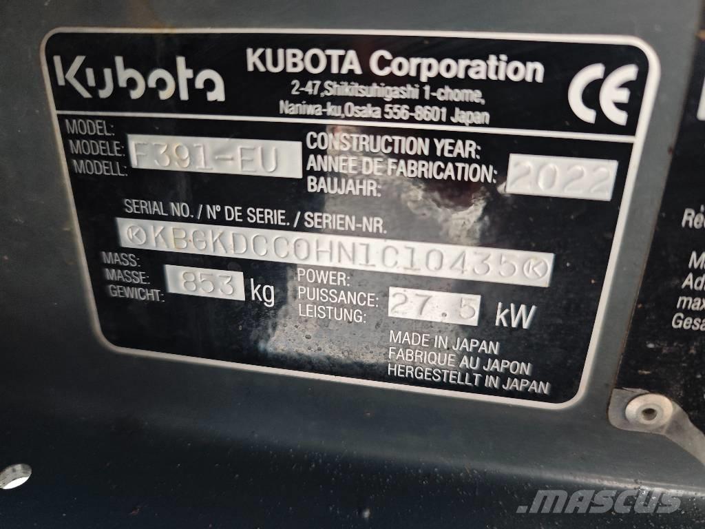 Kubota F 391 Тракторни косачки