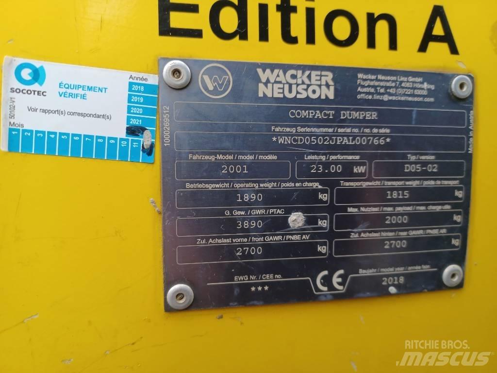 Wacker Neuson 2001 Странични самосвали
