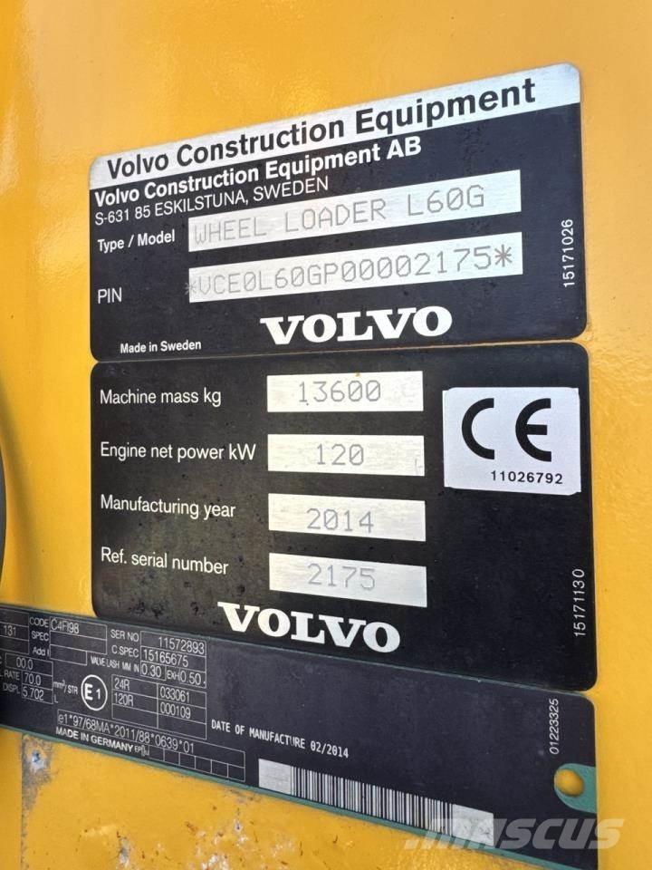 Volvo L60G Колесни товарачи