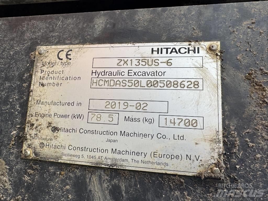 Hitachi ZX 135 US-6 Верижен екскаватор