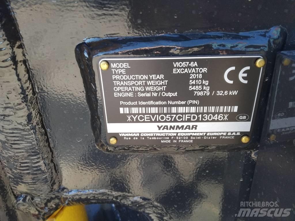 Yanmar Vio 57 Мини екскаватори < 7 т