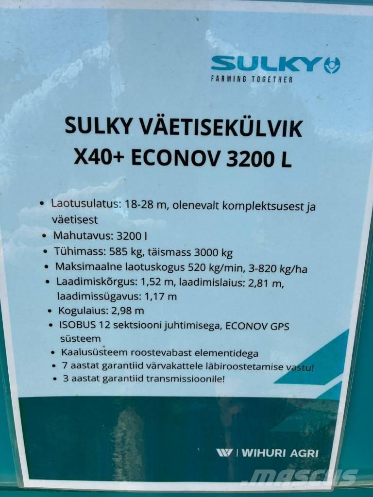 Sulky X 40+ Econov Минерални приспособления за разширяване на струята